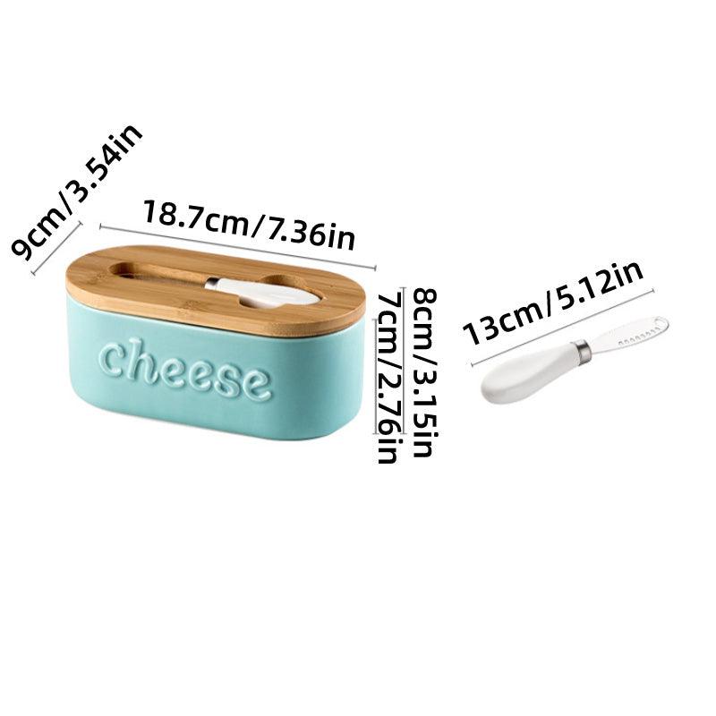 Ceramic Cheese Storage Box in Three Colours | StorageOZ