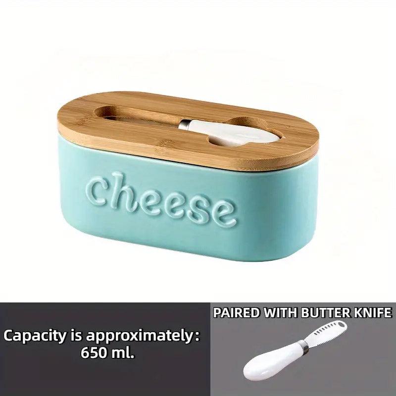 Ceramic Cheese Storage Box in Three Colours | StorageOZ