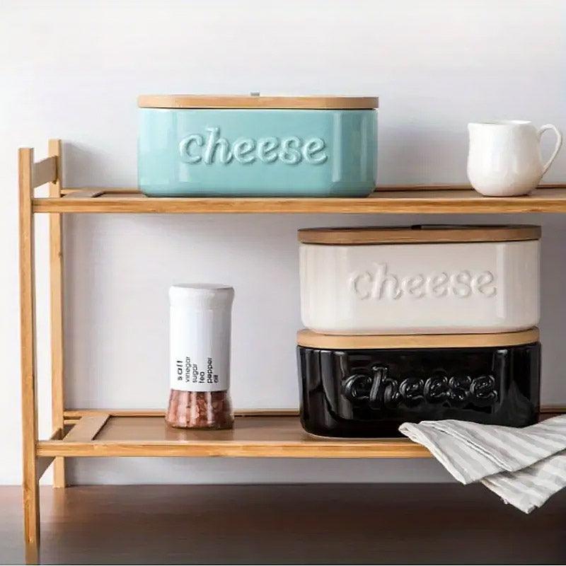Ceramic Cheese Storage Box in Three Colours | StorageOZ