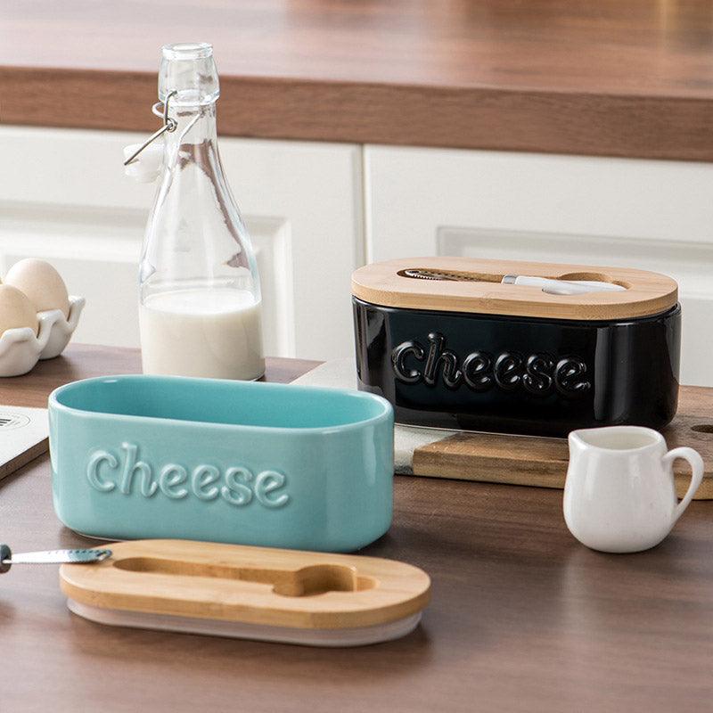 Ceramic Cheese Storage Box in Three Colours | StorageOZ