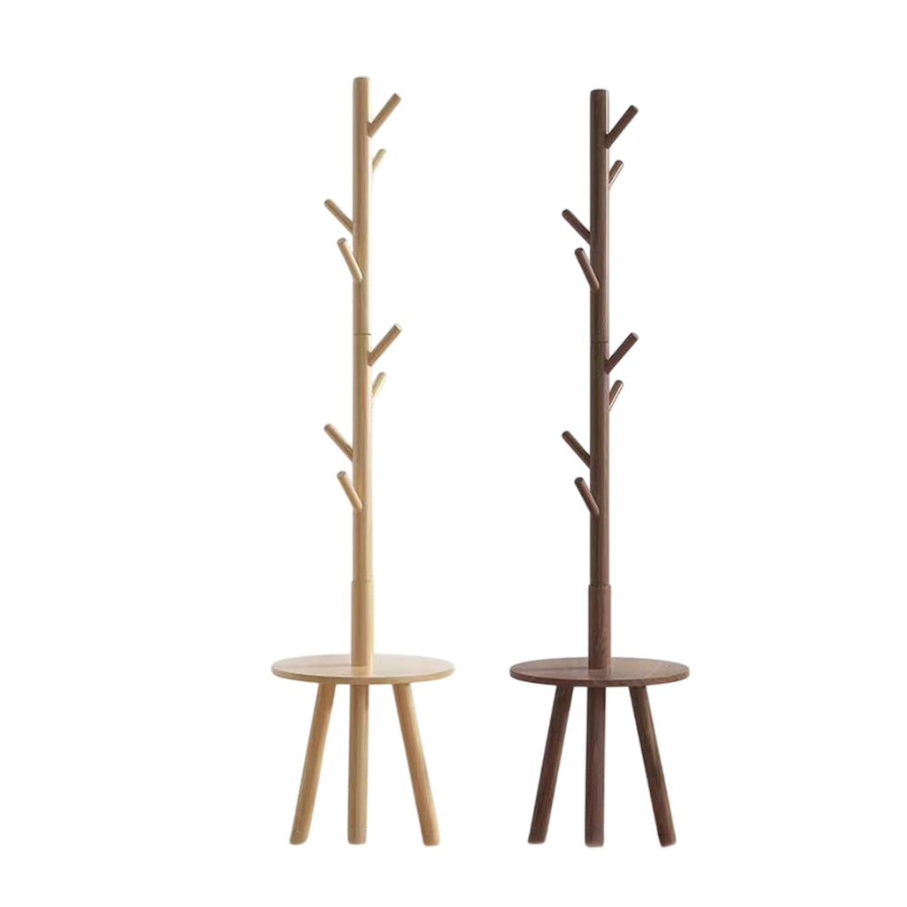 Wooden Floor Coat Rack Two Wood Tones Set | StorageOZ