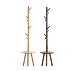 Wooden Floor Coat Rack Two Wood Tones Set | StorageOZ