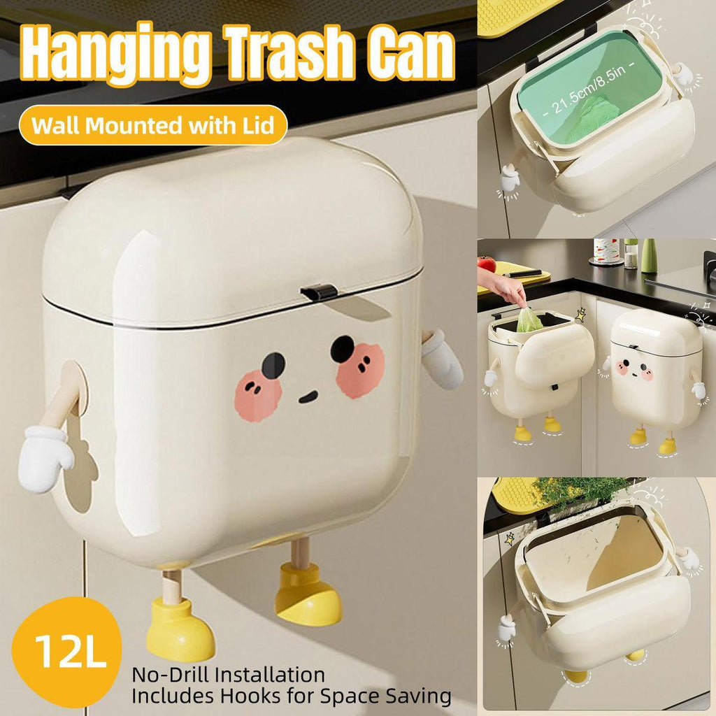 12L Wall Mount Kitchen Trash Bin Organiser | StorageOZ