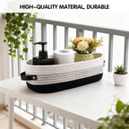 Oval Fabric Basket Leather Handles Two Colours | StorageOZ