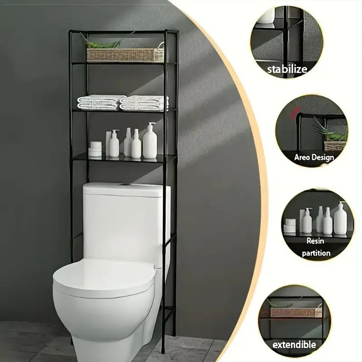 Over Toilet Storage Rack 59 Inch Two Colours | StorageOZ
