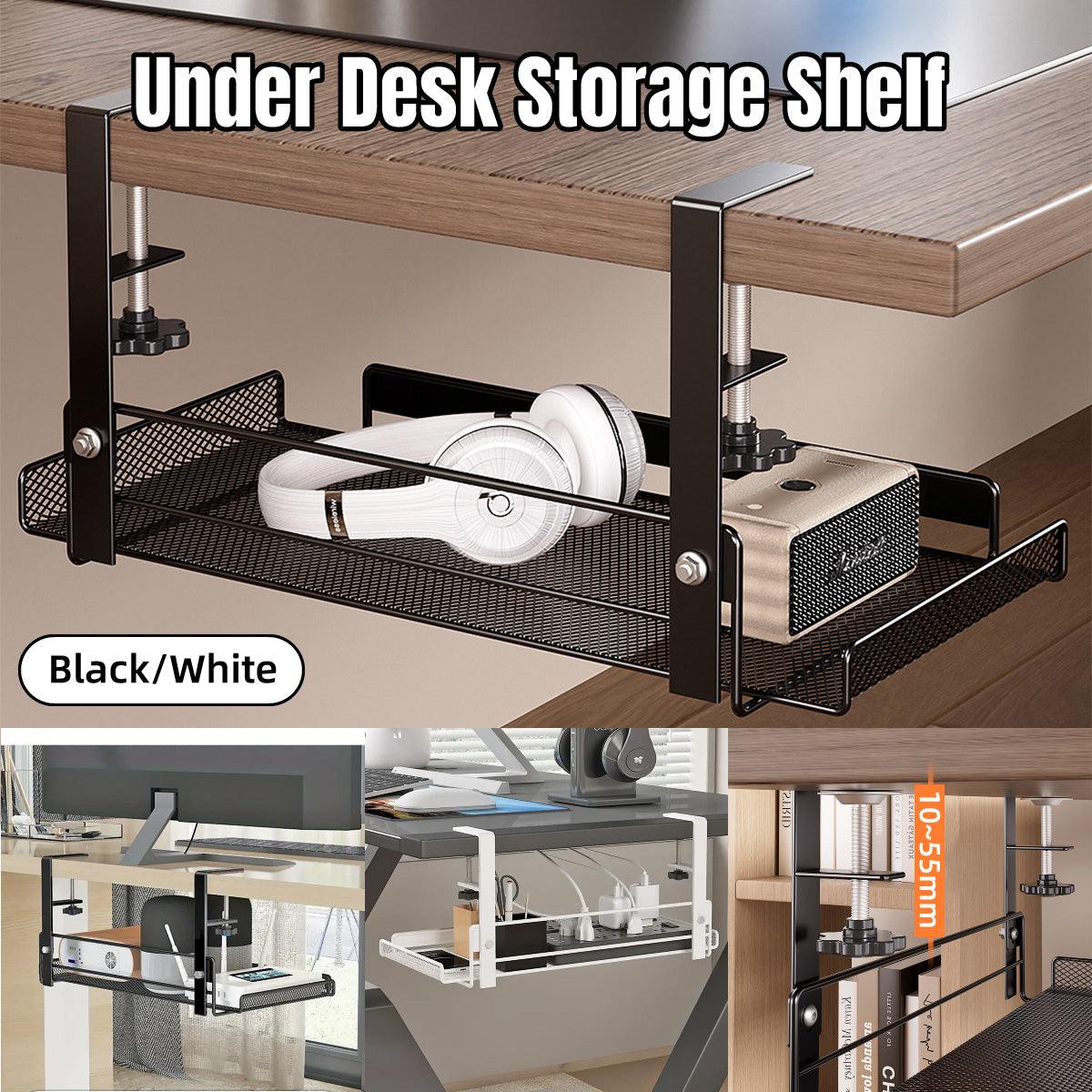 Under Desk Metal Storage Shelf Two Colours | StorageOZ