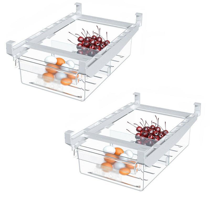 2 Pcs Adjustable Fridge Under Shelf Drawers | StorageOZ