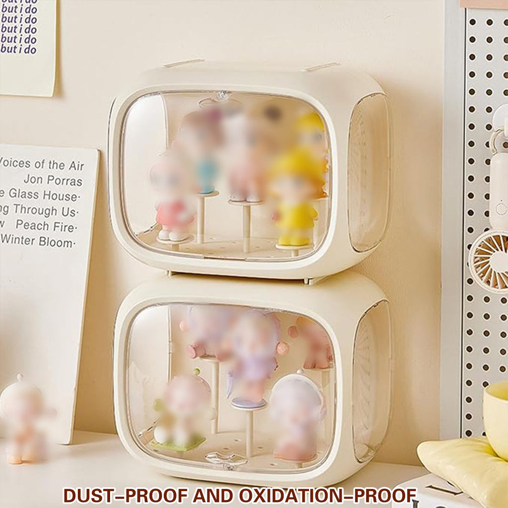 Capsule Display Storage Box Two Whites Set | StorageOZ