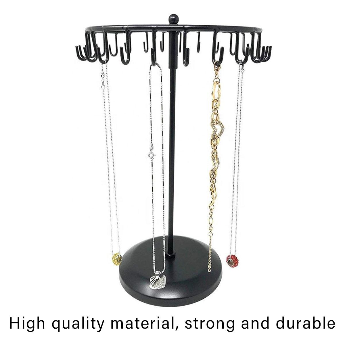 Rotating Iron Jewellery Stand Two Colours | StorageOZ