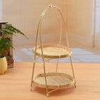 Bamboo Serving Basket in One to Three Tiers | StorageOZ
