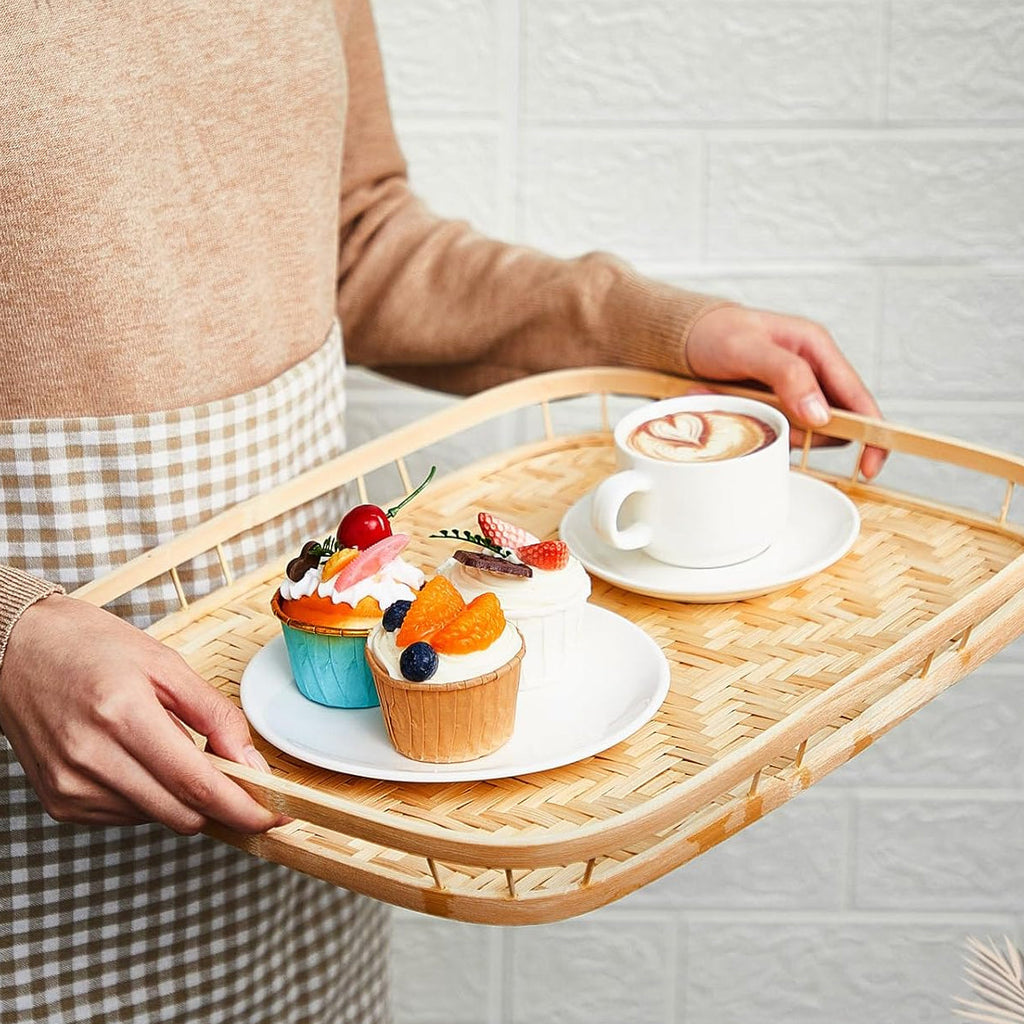 Rattan Tray and Basket Set in Three Styles | StorageOZ
