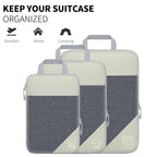 6 Pcs Compression Packing Cubes Three Colours | StorageOZ