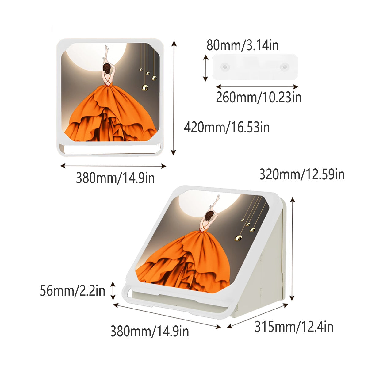 Wall Mural Bathroom Storage Box Six Prints | StorageOZ