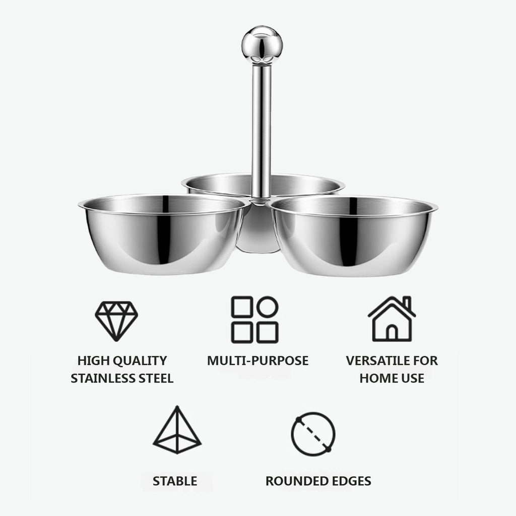 3 Bowl Snack Storage Rack Kitchen Organiser | StorageOZ