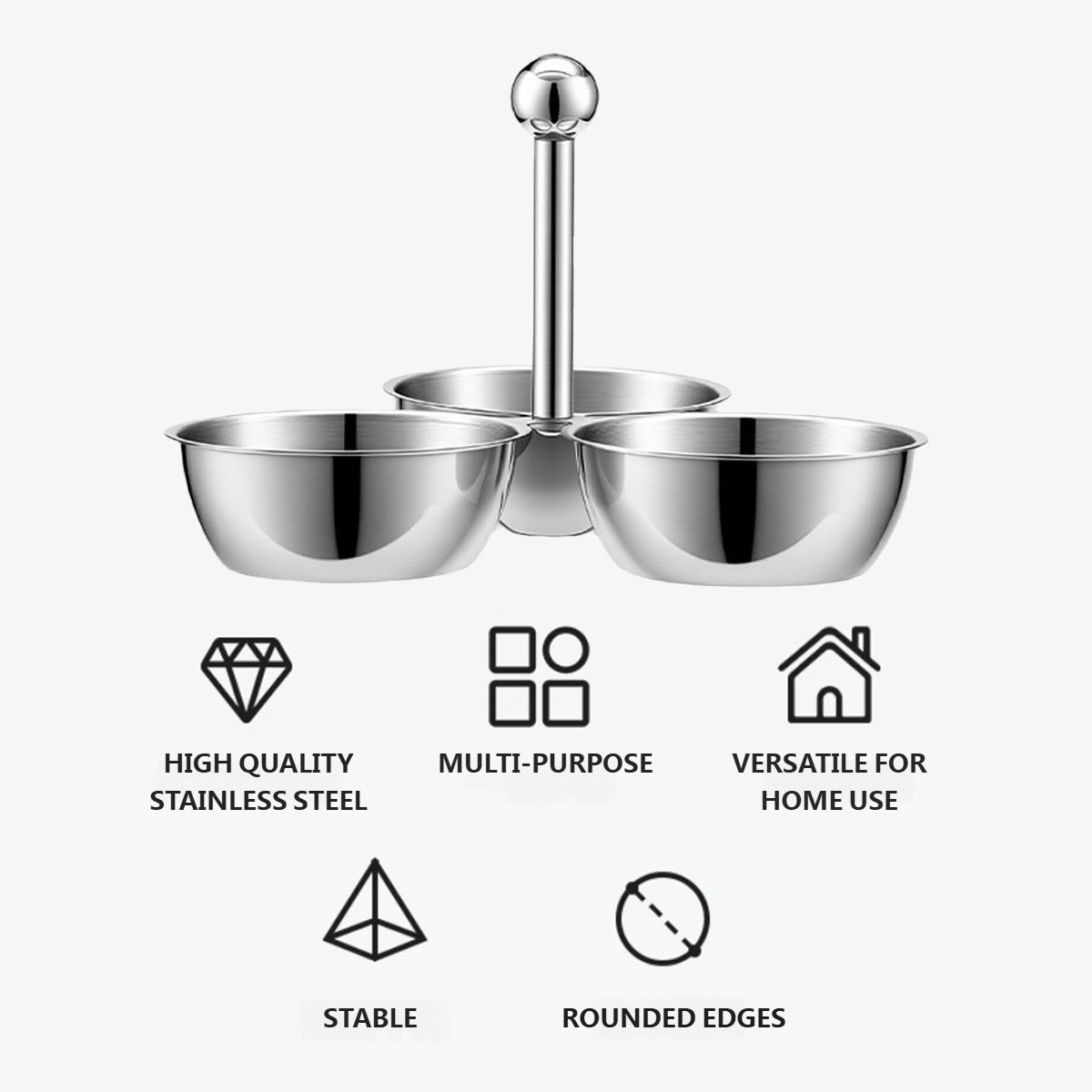 3 Bowl Snack Storage Rack Kitchen Organiser | StorageOZ