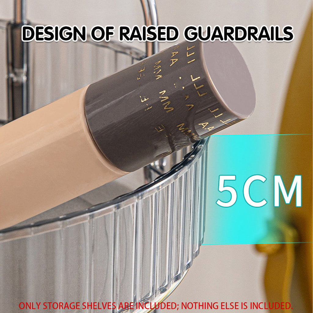 3 Tier Rotating Clear Rack Two Colours Set | StorageOZ
