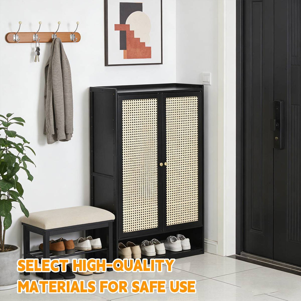 Black Entry Shoe Storage Cabinet Organiser | StorageOZ