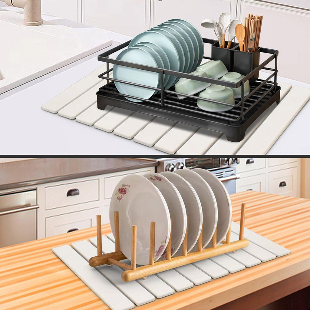 Foldable Diatom Drying Mat 60x39 Two Colours | StorageOZ