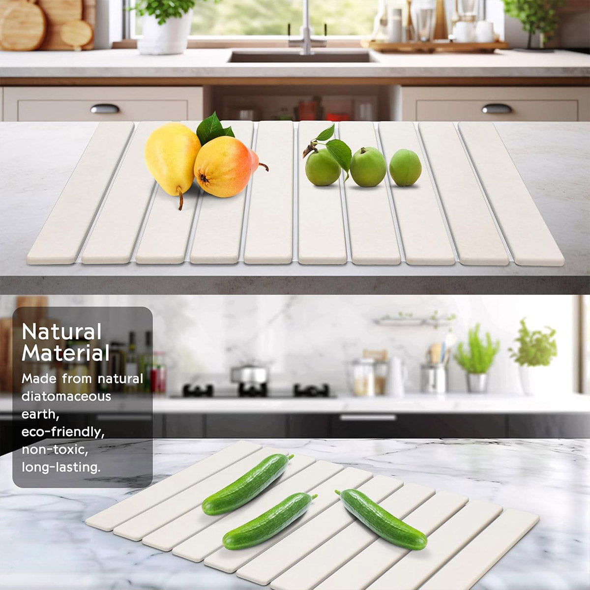 Foldable Diatom Drying Mat 60x39 Two Colours | StorageOZ