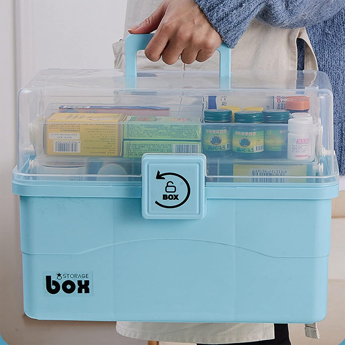 Multi Layer Medicine Box Three Colours Set | StorageOZ