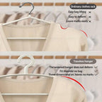 10 Pcs Plastic Half Round Hangers Two Widths | StorageOZ