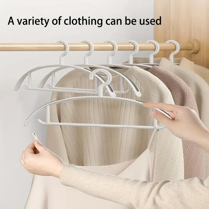 10 Pcs Plastic Half Round Hangers Two Widths | StorageOZ