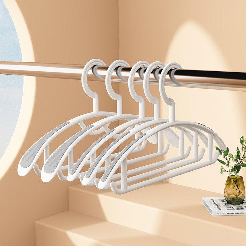 10 Pcs Plastic Half Round Hangers Two Widths | StorageOZ