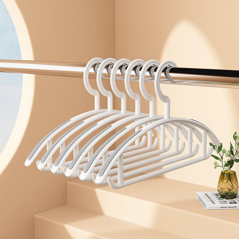 10 Pcs Plastic Half Round Hangers Two Widths | StorageOZ