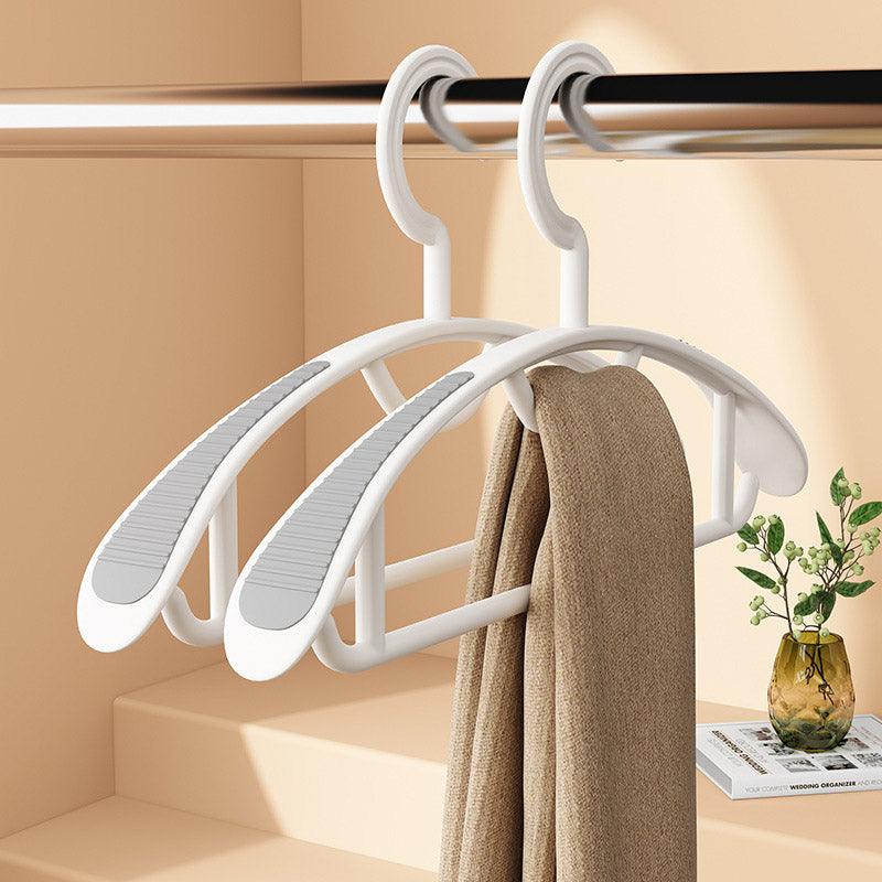 10 Pcs Plastic Half Round Hangers Two Widths | StorageOZ