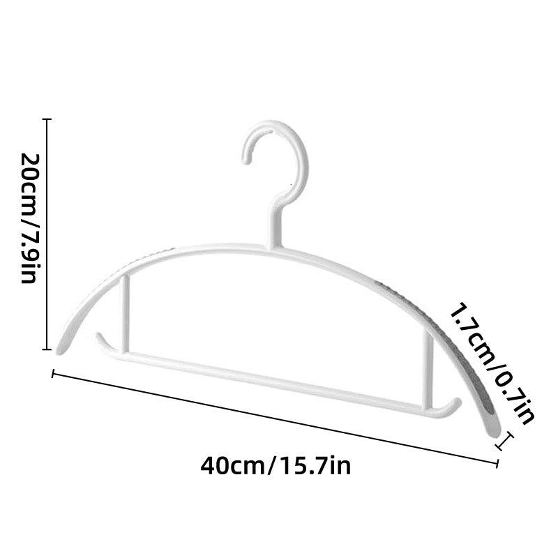 10 Pcs Plastic Half Round Hangers Two Widths | StorageOZ