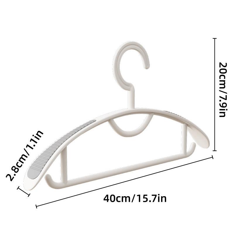 10 Pcs Plastic Half Round Hangers Two Widths | StorageOZ
