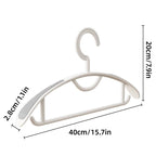 10 Pcs Plastic Half Round Hangers Two Widths | StorageOZ