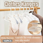 10 Pcs Plastic Half Round Hangers Two Widths | StorageOZ