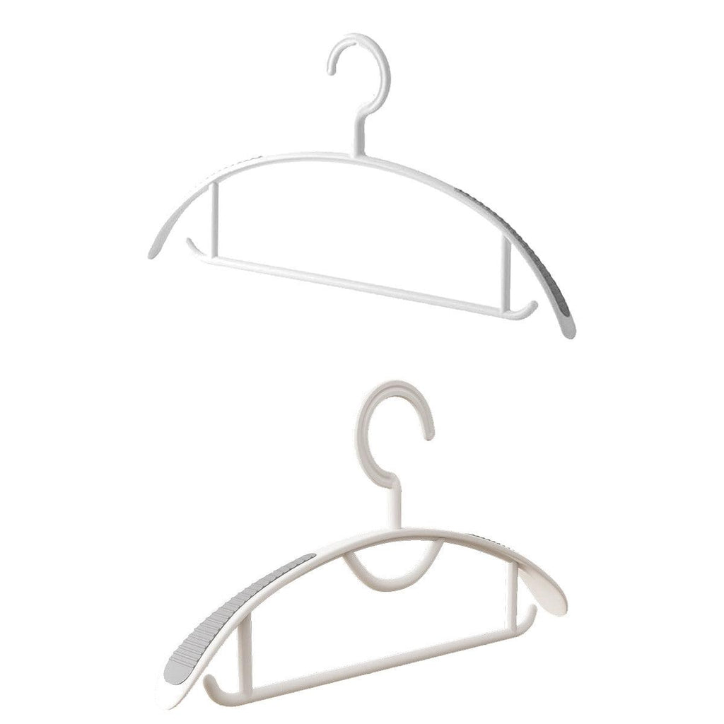 10 Pcs Plastic Half Round Hangers Two Widths | StorageOZ