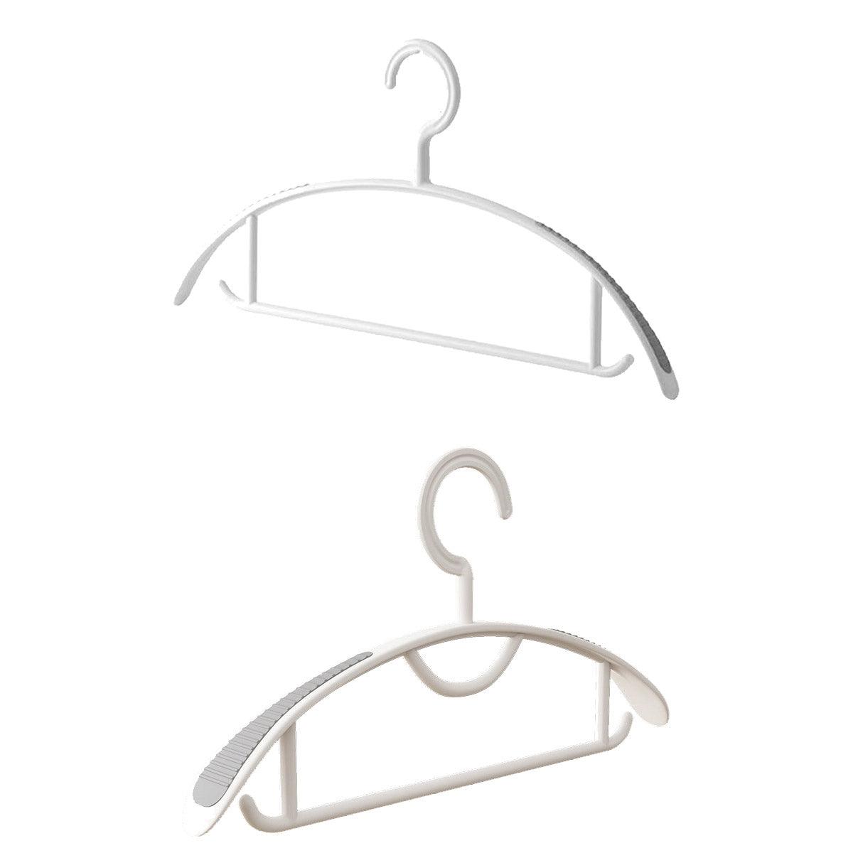 10 Pcs Plastic Half Round Hangers Two Widths | StorageOZ