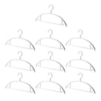 10 Pcs Plastic Half Round Hangers Two Widths | StorageOZ