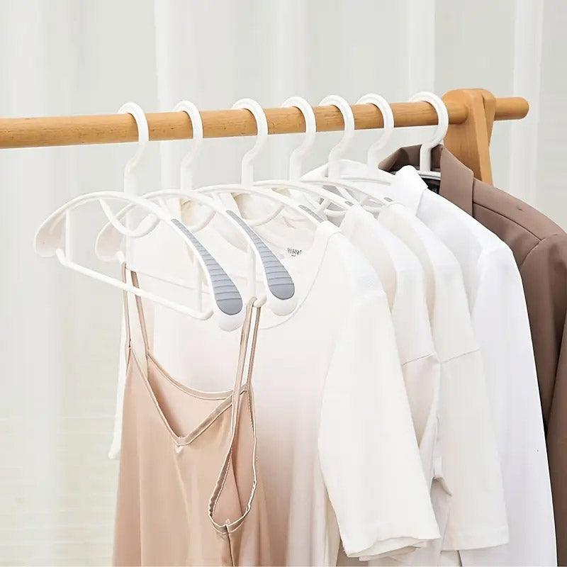 10 Pcs Plastic Half Round Hangers Two Widths | StorageOZ