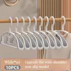 10 Pcs Plastic Half Round Hangers Two Widths | StorageOZ