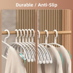 10 Pcs Plastic Half Round Hangers Two Widths | StorageOZ