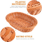 Rattan Style Fruit Basket in Two Sizes Set | StorageOZ