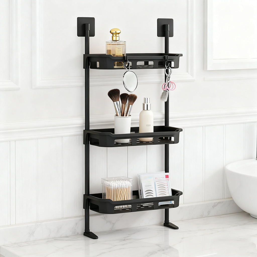 3 Tier Bathroom Wall Rack Two Colours Set | StorageOZ