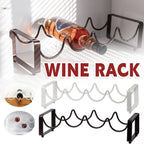 5 Bottle Iron Wine Rack Two Colours Rack | StorageOZ