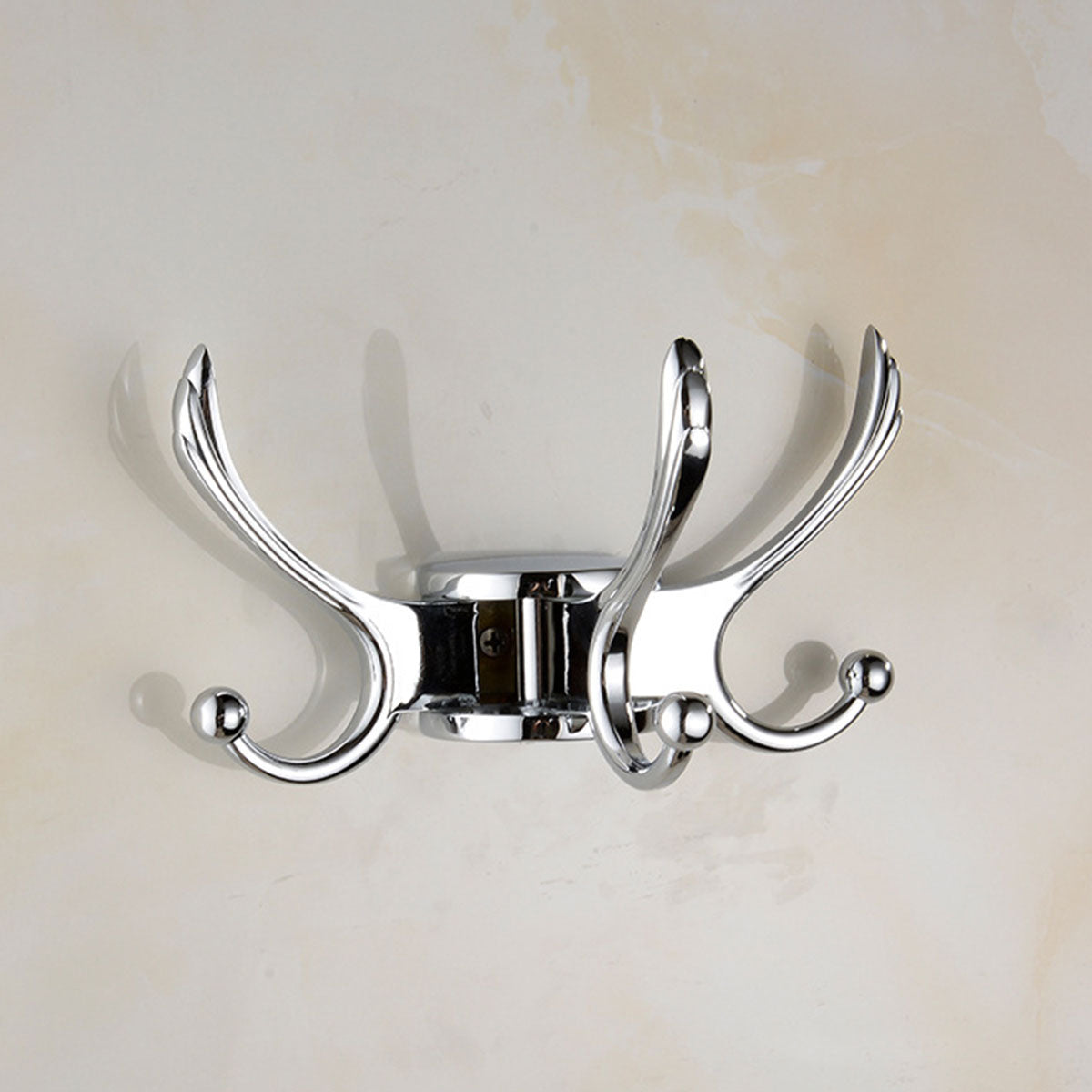 Folding Swivel Wall Hook Two Finishes Set | StorageOZ