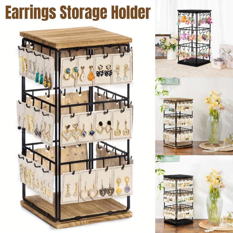 3 Tier Earring Stand Holds 48 Pairs Two Colours | StorageOZ