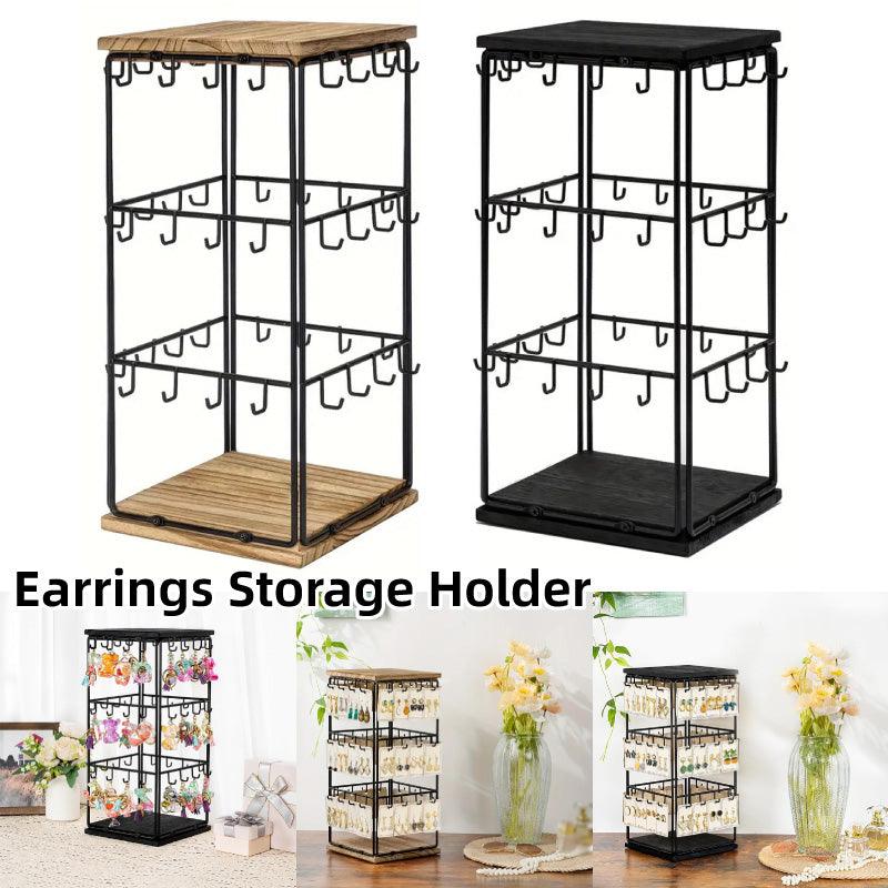 3 Tier Earring Stand Holds 48 Pairs Two Colours | StorageOZ