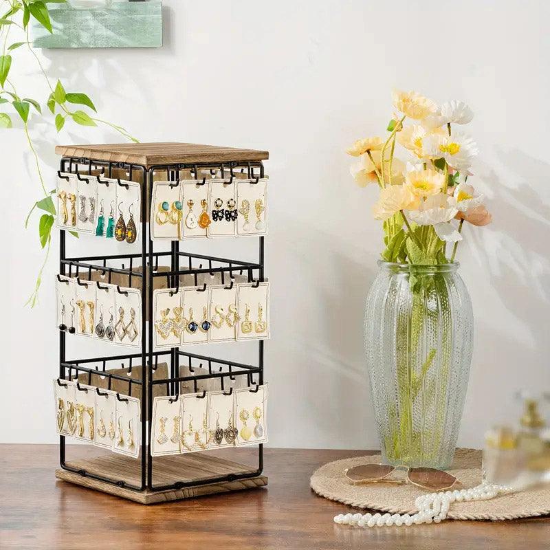3 Tier Earring Stand Holds 48 Pairs Two Colours | StorageOZ