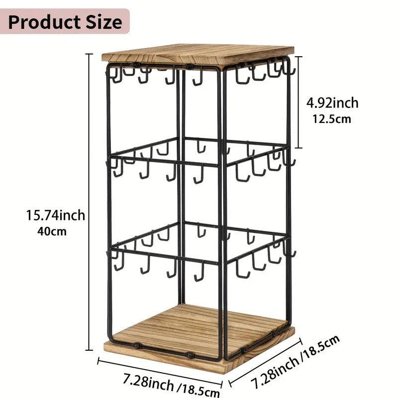3 Tier Earring Stand Holds 48 Pairs Two Colours | StorageOZ