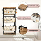 3 Tier Earring Stand Holds 48 Pairs Two Colours | StorageOZ