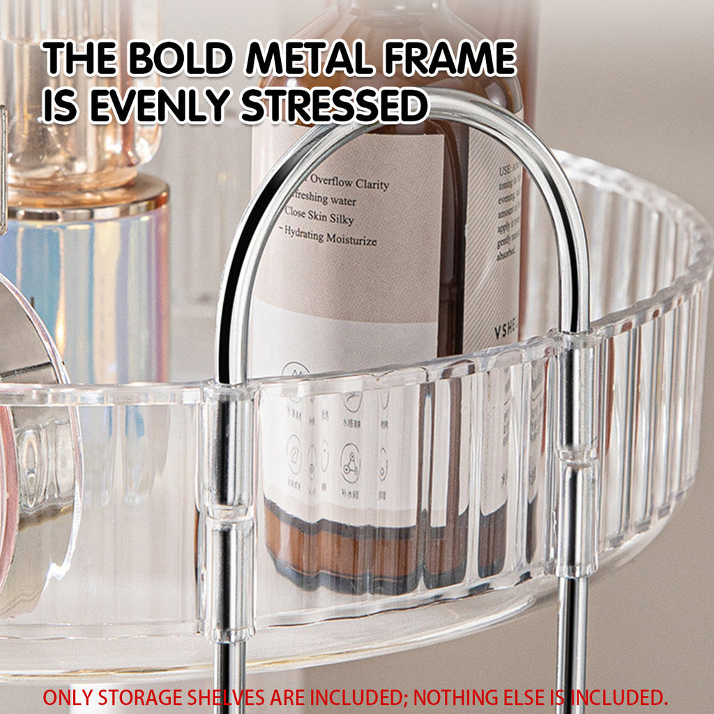 3 Tier Rotating Clear Rack Two Colours Set | StorageOZ