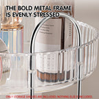 3 Tier Rotating Clear Rack Two Colours Set | StorageOZ